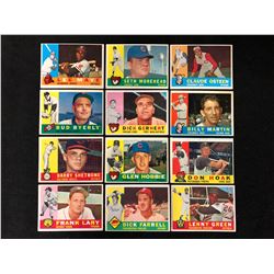 1960 TOPPS BASEBALL CARD LOT