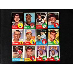 1963 TOPPS BASEBALL CARD LOT