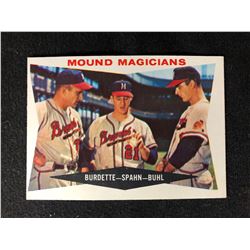 1960 Topps Mound Magicians Burdette/ Spahn/ Buhl #230 Braves