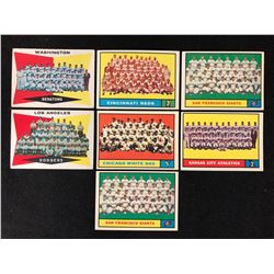 1960 Topps Set Break Baseball Team Cards Lot