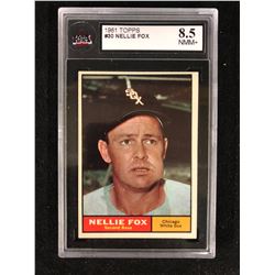 1961 TOPPS #30 NELLIE FOX (8.5 NMM+) KSA GRADED