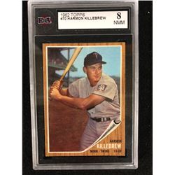 1962 TOPPS #70 HARMON KILLEBREW (8 NMM) KSA GRADED