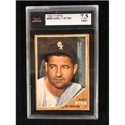 1962 TOPPS #385 EARLY WYNN (7.5 NM+)