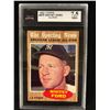 Image 1 : 1962 TOPPS #475 WHITEY FORD ALL-STAR (7.5 NM+) KSA GRADED