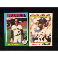 WILLIE McCOVEY BASEBALL CARD LOT