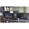 Image 1 : BLACK APPARTMENT SIZE MASTER CHEF MICROWAVE AND SONY IPOD DOCK