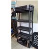 Image 1 : TWO PLASTIC SHOP SHELVES 5 TIER AND 3 TIER