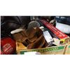 Image 2 : 2 BOXES OF TOOLS AND WRAP