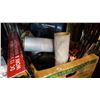 Image 3 : 2 BOXES OF TOOLS AND WRAP