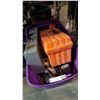 Image 1 : TWO AIR NAILERS AND TOTE OF TOOLS