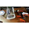 Image 1 : TWO BLACK AND DECKER CORDLESS DRILLS NO BATTERIES AND LOT OF NEW HARDWARE