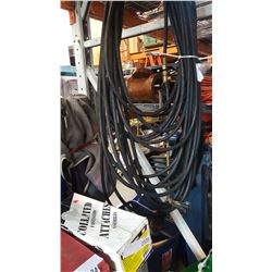 BOX OF COLLATED STAPLES AND ROOFING TORCH WITH 100FT HOSE