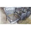 Image 3 : 6 METAL PATIO CHAIRS