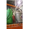 Image 2 : 2 METAL GAS CANS JUG AND GARDEN SPRAYER