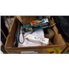 Image 2 : TOOLS BOXES W/ TOOLS, CAMP STOVE, WORK BOOTS, ETC