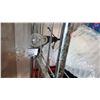 Image 1 : PAINTED GLASS CANDLE HOLDER SET IN BOX AND 2 PENDENT HANGING LIGHTS