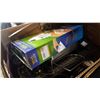 Image 2 : BOX OF ELECTRONICS AND CORDLESS DRILL