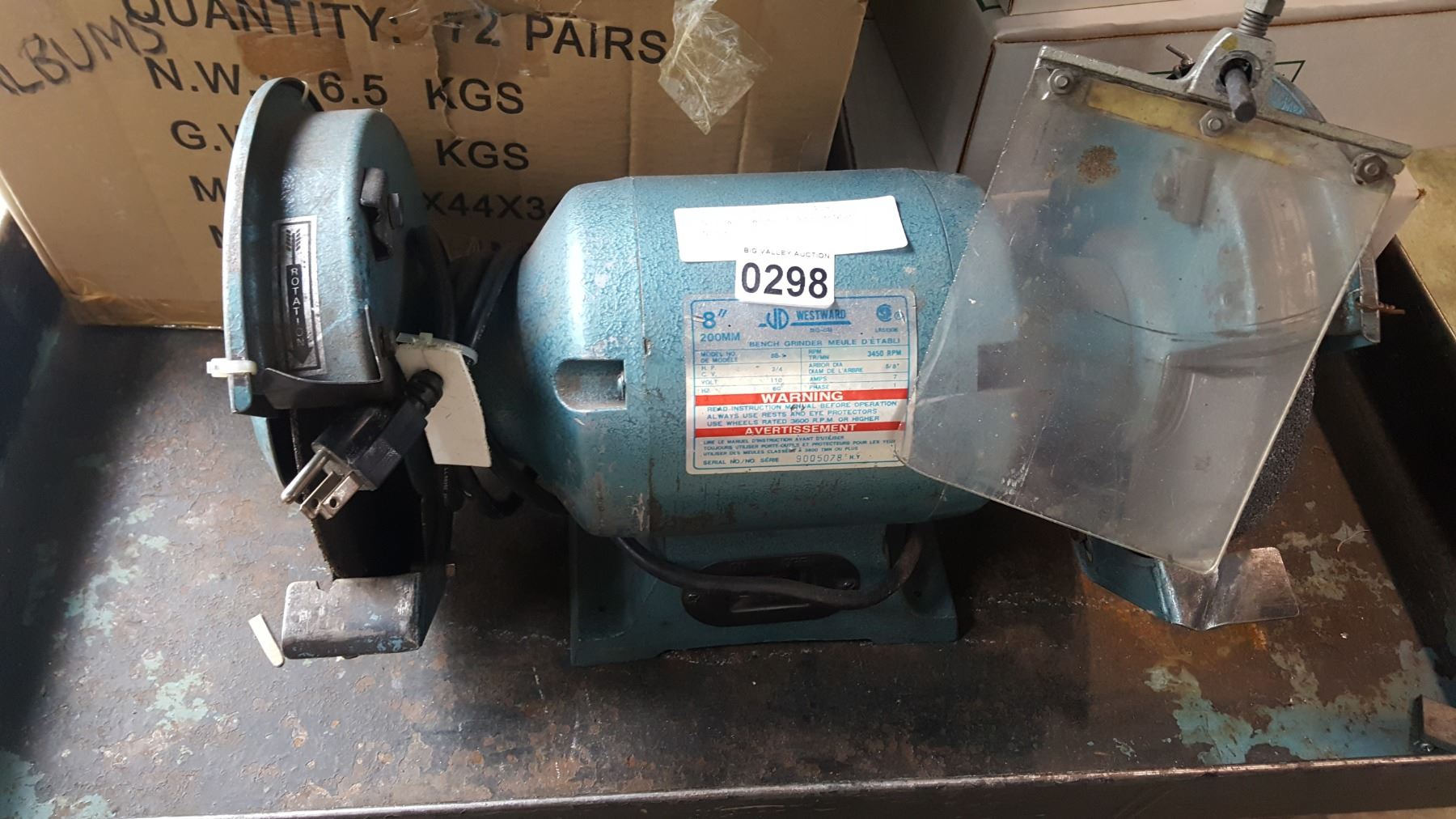 8 Inch Westward 3 4hp Bench Grinder