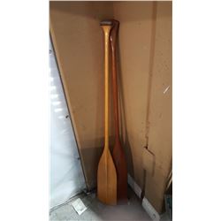 TWO WOOD OARS