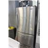 Image 1 : STAINLESS KITCHEN AID SINGLE DOOR 32 WIDE FRIDGE WITH ROLL OUT FREEZER AND ICE MAKER 30 DEEP