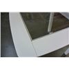 Image 2 : WHITE INSERT GLASS TOP END TABLE