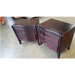 PAIR OF SOMER TON 2 DRAWER NIGHTSTANDS