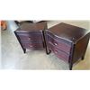 Image 1 : PAIR OF SOMER TON 2 DRAWER NIGHTSTANDS