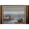 Image 2 : SIGNED OIL ON BOARD BOAT SCENE