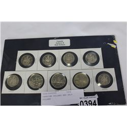 CANADIAN DOLLARS AND HALF DOLLARS