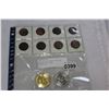 Image 1 : BRITISH ONE PENNIES AND TWO NOVELTY BIT COINS