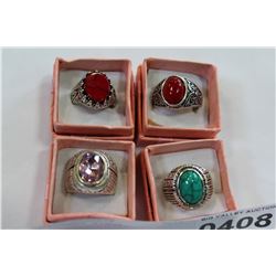 4 DINNER RINGS