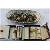 Image 1 : TRAVEL CASE AND CONTENTS AND SHELL OF NOVELTY RINGS