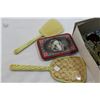 Image 2 : VINTAGE VANITY MIRROR SET AND OTHER VINTAGE ITEMS