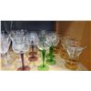 Image 3 : ART GLASS AND CRYSTAL WINE GLASSES AND DESSERT GLASSES