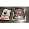 Image 3 : 3 TIN SIGNS DAVIDSON GUINNESS SEND DANIELS