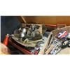 Image 2 : TRAY OF COLLECTOR SPOONS, GRINDER, AND SCISSORS