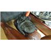 Image 2 : LEATHER LION DECANTER AND WOOD MASKS