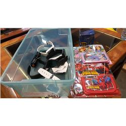 TOTE OF SMART WATCHES AND SUPER HERO WATCHES