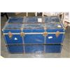 Image 1 : 2 BLUE METAL STORAGE TRUNKS