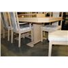 Image 3 : WHITE DINING TABLE W/ 6 CHAIRS AND 2 LEAFS