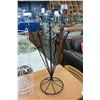 Image 2 : METAL UMBRELLA STAND AND CORNER SHELF