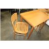 Image 2 : FLIP OVER ROTATING MAPLE TABLE AND 2 CHAIRS