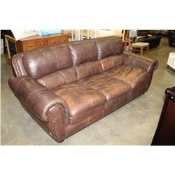 MODESTO STUDDED LEATHER SOFA