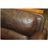 Image 3 : MODESTO STUDDED LEATHER SOFA