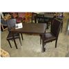 Image 1 : MODERN DINING TABLE WITH LEATHER CHAIRS