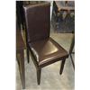Image 3 : MODERN DINING TABLE WITH LEATHER CHAIRS