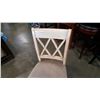 Image 2 : NEW ASHLEY WOOD BAR STOOL WITH FABRIC SEAT