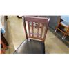 Image 2 : NEW ASHLEY WOOD BAR STOOL WITH BLACK LEATHER SEAT
