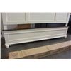 Image 3 : NEW ASHLEY KINGSIZE CONTEMPORARY PANEL BEDFRAME WITH MINOR COSMETIC DAMAGE, COMPLETE WITH RAILS AND 