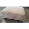 Image 2 : BROWN FABRIC OTTOMAN